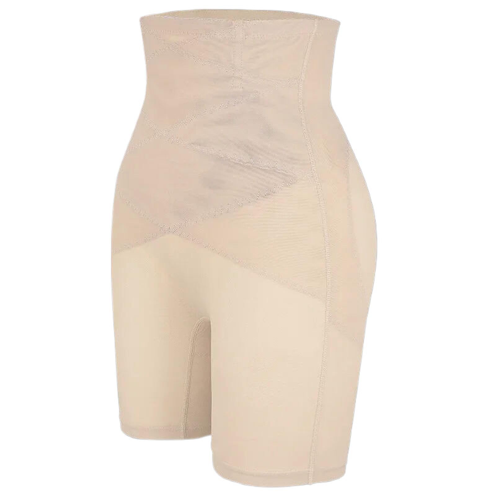 MMRTDJDR Shapewear podnośnika tyłek dla kobiet - Beżowa siatka z wysokiej talii poporodowe majtki Kariski, majtki, bezszwaniowe skrót od pobrania uda