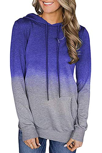 Minipeach Women's Long Sleeve Tops, Tie Dye Sweatshirt, Zip Up