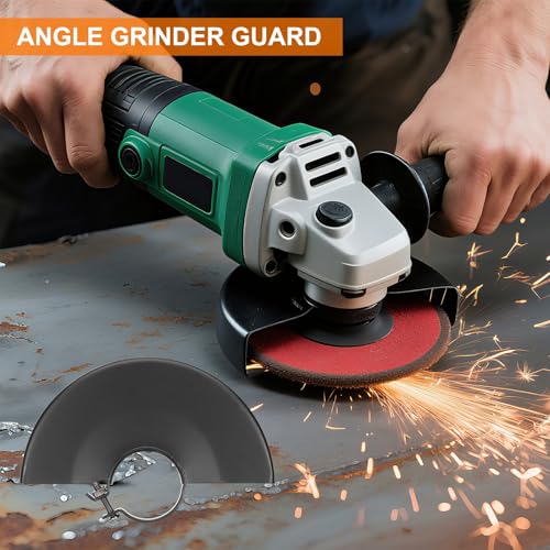 Protector de amoladora angular PATIKIL de metal negro reforzado 160 x 43mm 8