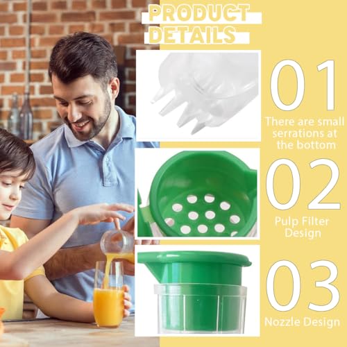 2 Pièces Presse Agrumes Citron Manuel,presse agrumes,Presse Agrume Orange Manuel,presse citronFruit Lemon Squeezer,presse agrumePour Utilisation Dans les Restaurants, Cuisines, Bars(vert – Image 4