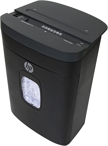 Miniatura 7 de HP - Trituradora de papel micro corte, alimentación manual de 14 hojas, tritura tarjetas de crédito y grapas, trituradora de papel resistente para