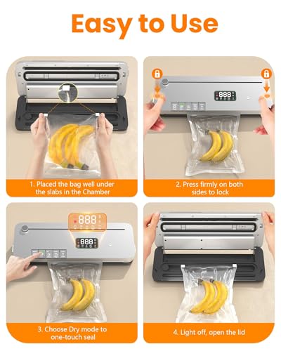 7 in 1 Food Vacuum Sealer Machine 75kPa Household Kitchen Sealer 20 Bags - image 4