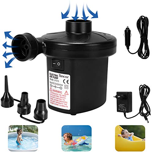 Tencoz Bomba de água para aquário submergível, 480 gPH, 1800 l/h, ultra silenciosa, para aquário, jardim, tanque, fonte de bomba submergível com 3 bocais e 4,92 pés, poder de cabo