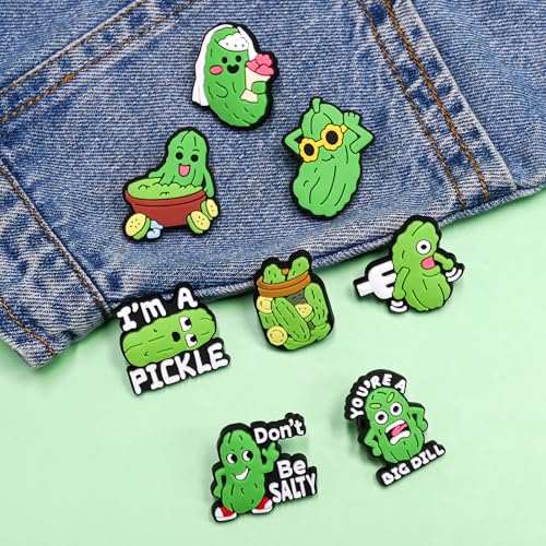Image of Cute Pins Bulk, Funny Lapel Badge Pins Rubber Brooch Pins for Backpacks, Hats, Bags