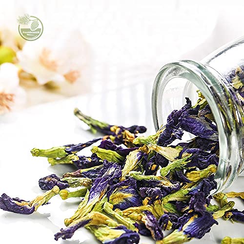 Image of Premium Sea Moss Dried, Butterfly Pea Flowers Tea, Whole Flowers, Sugar Free, Gluten Free, Pure, Caffeine Free, Vegan (Butterfly Pea Flowers, 1.3oz (Pack Of 1))