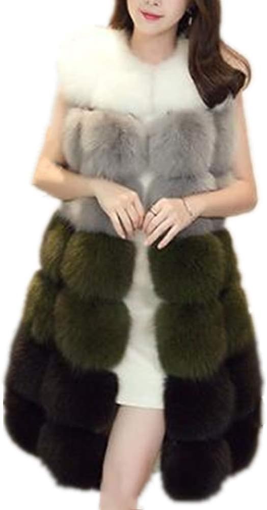 Lisa CollyWinter Waistcoat Women's Faux Fur Vest Sleeveless Jacket Coat Outerwear