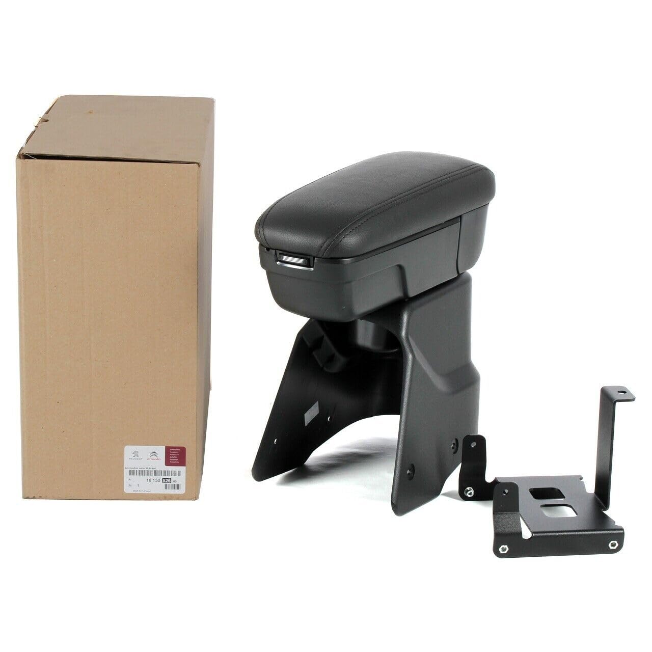 Bracciolo Centrale Per Citroen C3 2017-2023 - Doppio Strato, Con 3 Porte USB, Estendibile, In Pelle PU, Facile Installazione