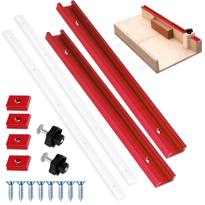 Table Saw Crosscut Saw Stand Kit, Home DIY Woodworking Essential Table Saw Crosscut Saw Stand Kit(Red)