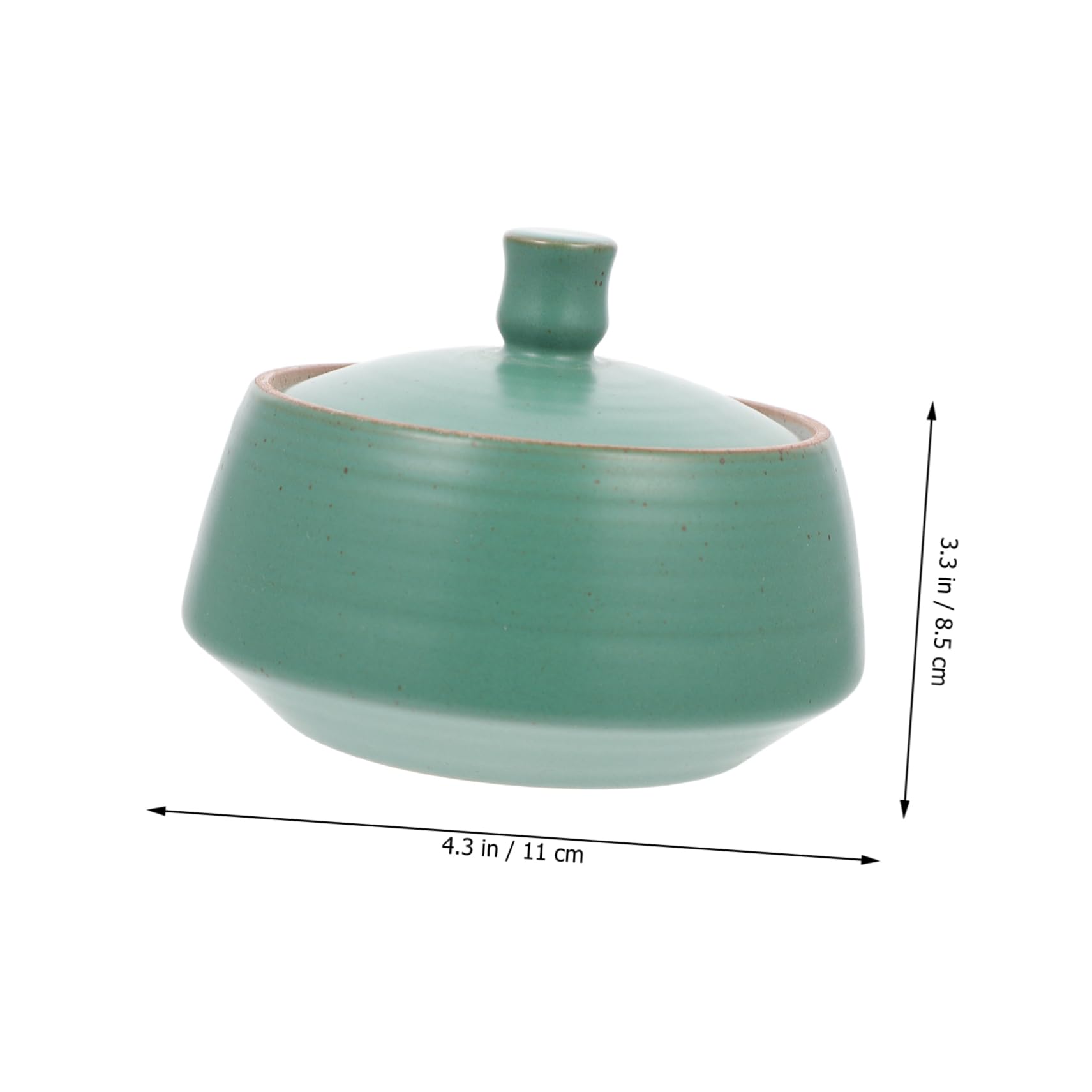Barattolo Cucina in Ceramica Vintage con Coperchio Ermetico Verde