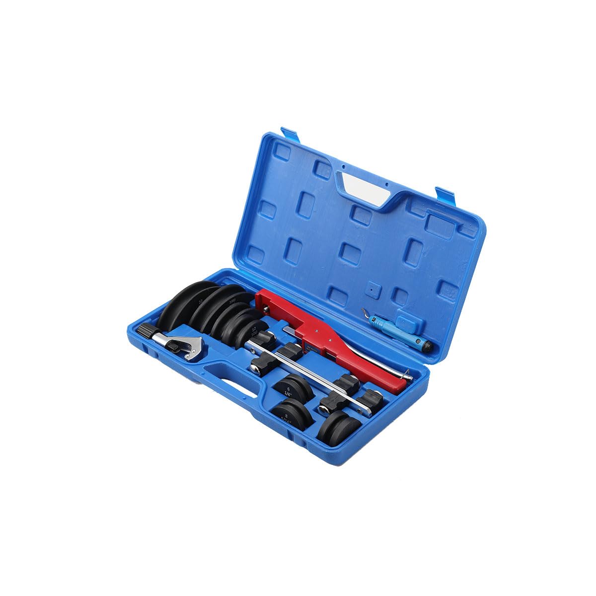 Piegatrice a Mano per Tubi in Rame e Alluminio, 6-22mm, 7 Ruote, Curvatubi Manuale Compatto Ergonomico per DIY, HVAC, Idraulica e Riparazioni