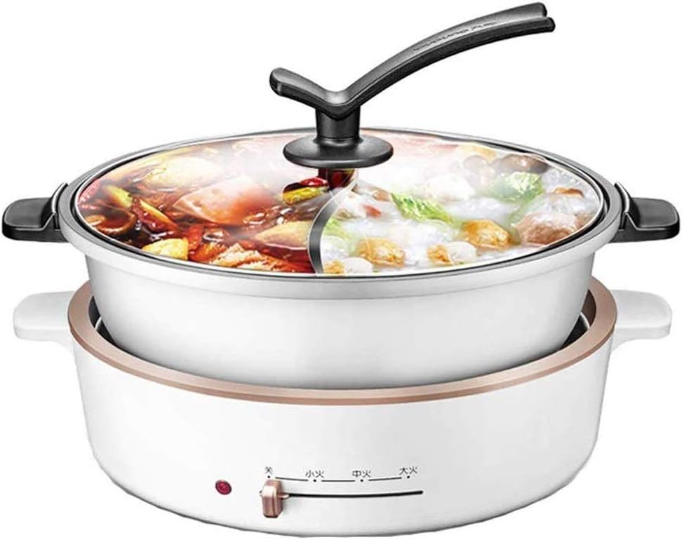 Multi-function Cooking Electric Split Lift Hot Pot Plug-in Easy Cleaning Smart Timing Home -button Automatic