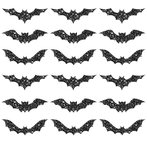Alynta Halloween Bat Stickers 600Pcs Black Bat Labels Stickers