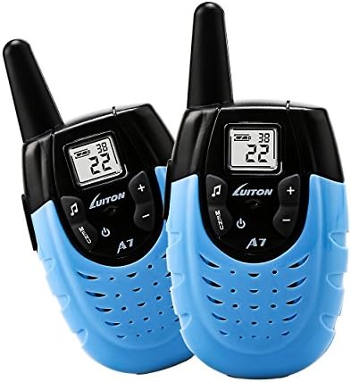 YIEASY Kid Walkie Talkies Toys for Boys Girl- Kids Birthday Gifts, Toy Walkie Talkie for Kids Rechargeable, Blue (Pair)