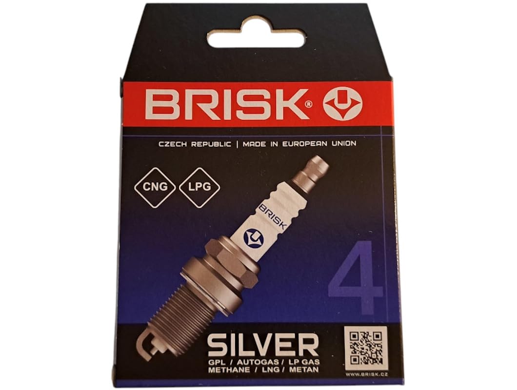 BRISK Silver ER15YS-9 1578 Candele d'accensione Benzina GPL Metano, set di 6