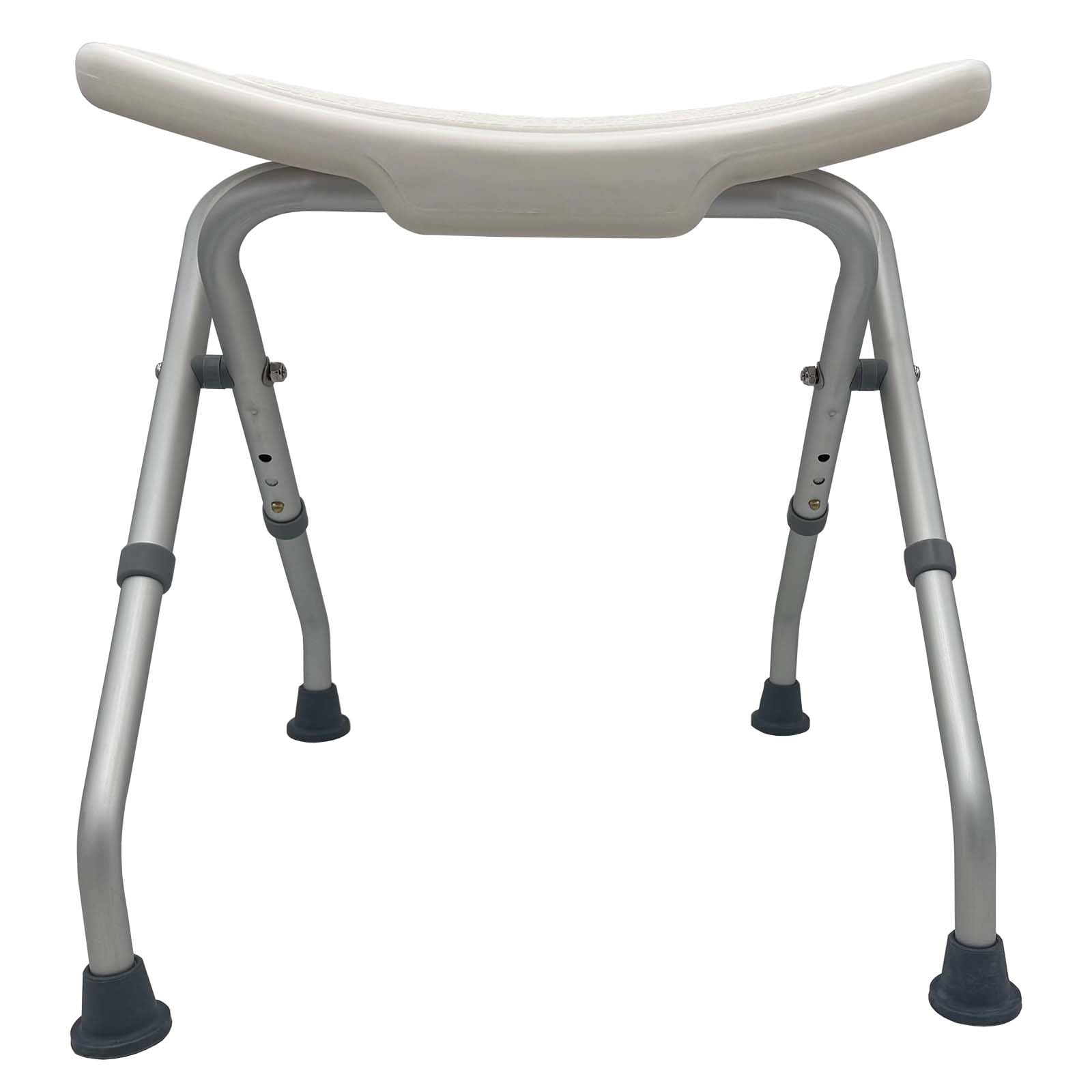 Duschhocker Höhenverstellbar Klappbar Duschstuhl Senioren Weiß Badhocker | Duschhocker 47–51 cm höhenverstellbar, werkzeuglos montierbar als sichere Duschhilfe für Badezimmer und Pflegebereich
