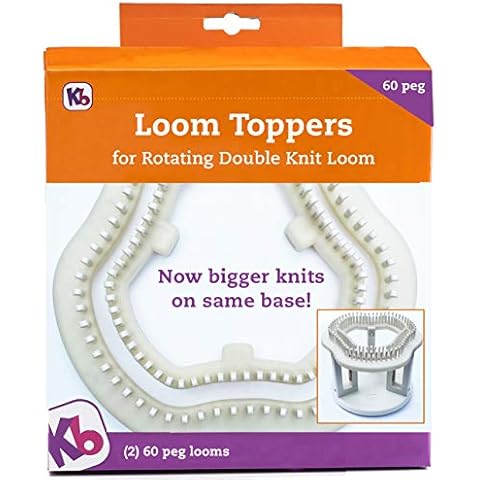 Authentic Knitting Board 60 Peg Loom Toppers, use with Rotating Cover