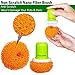Multi Purpose Scrubber, Stainless Steel Wool Scourer and Non Scratch Dish sponges for Household, Kitchen, Bathroom and Auto (4 Packs)