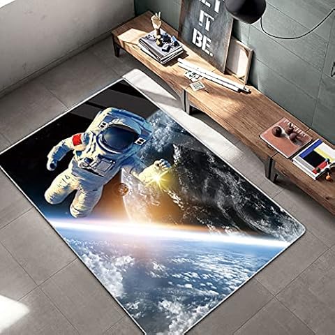 YuPancjua Starry Sky Universe Fabric Pattern Color Carpet Area Carpet Living Room Carpet Doormat 3D Printing Super Soft Flannel Carpet 80X150Cm L0302 Cover