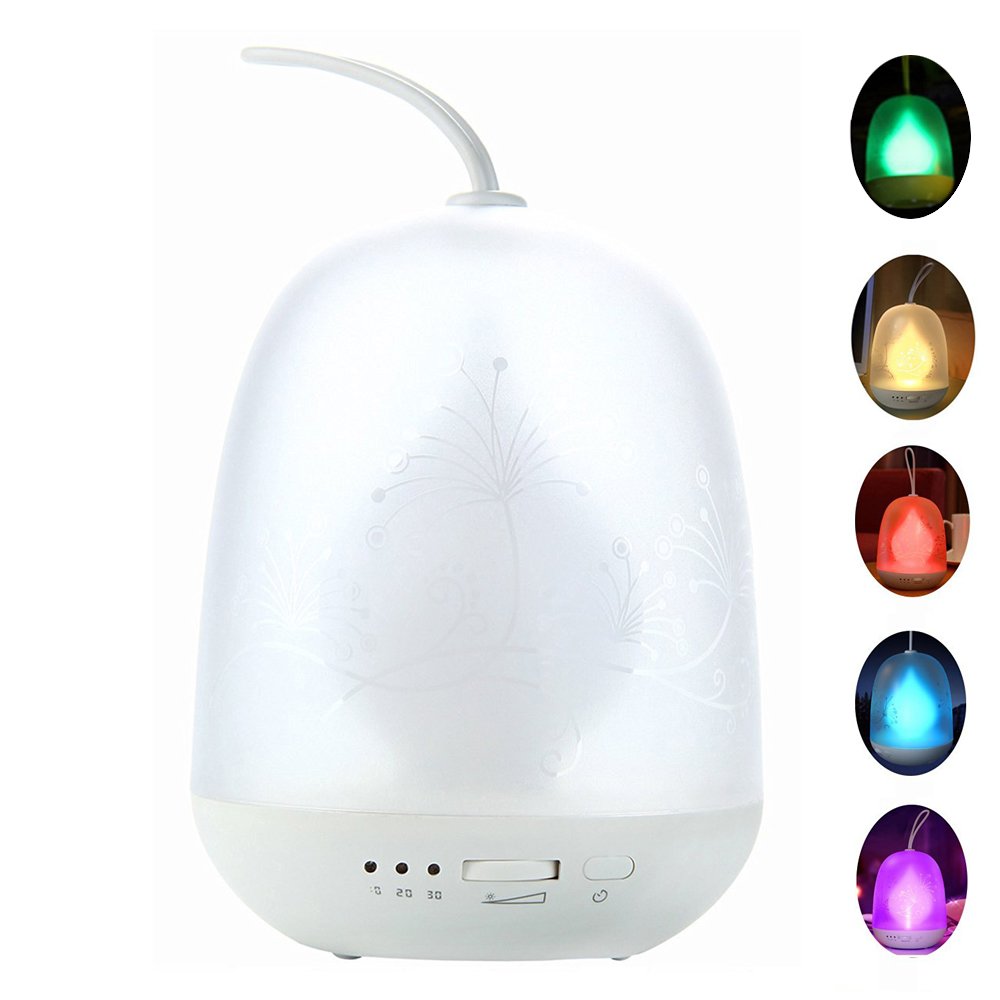 Portable Multicolor LED Night Lamp Colorful Baby Night light Stepless Changing Color Auto-off Timer Hanging Rope USB Rechargeable Light for Bedroom Baby Room Camping Christmas Party (White)
