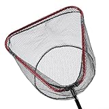 Red de aterrizaje de peces con puerto de tornillo de 8 mm, marco de aleación de aluminio ligero para mayor resistencia y estabilidad durante el uso (mediano 45 cm)