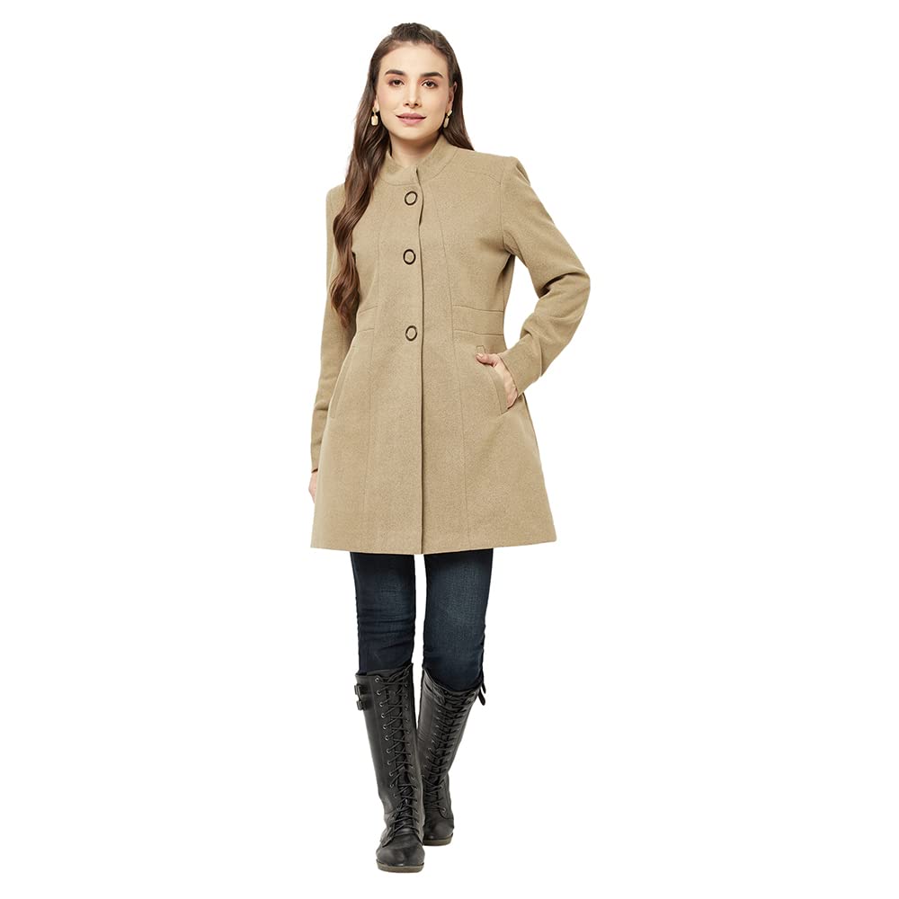 crimsoune club Women Tan Over-Coat-picture-43