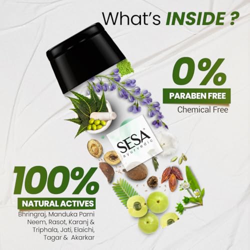 Sesa Ayurvedic Medicinal Shampoo, Bhringraj & 16 Rare Herbs, All Hair Types, 200 ml, Pack of 1, Paraben Free - Image 5