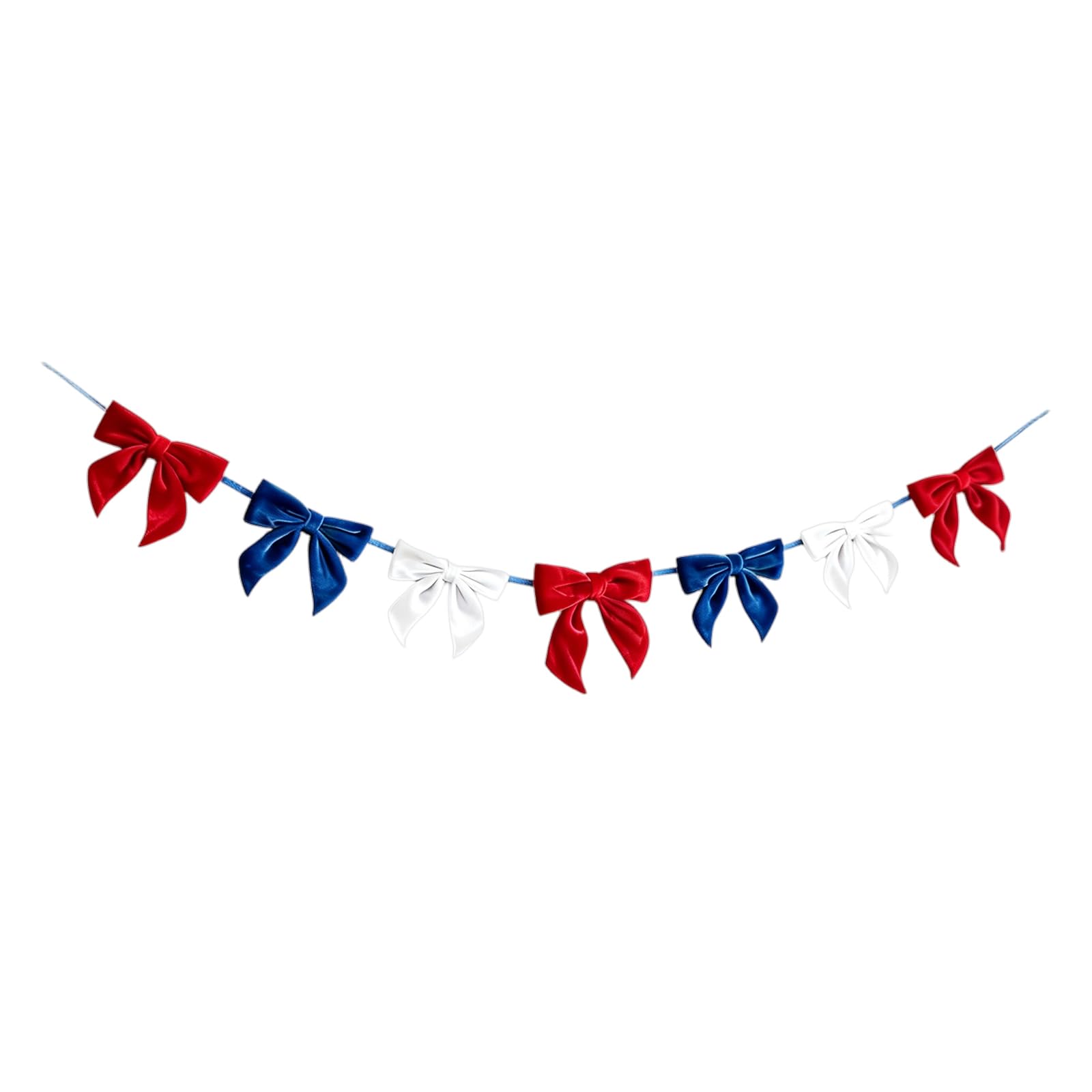 Whoasyst Joyful Bow Decoration Ideal for July 4Th Gatherings and Special Patriotic Ribbon Wreath