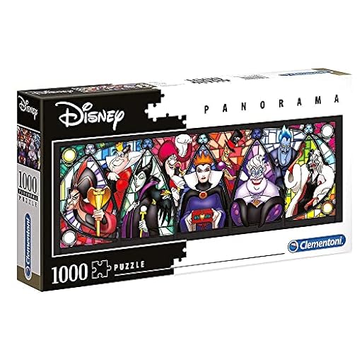 Clementoni Puzzle 1000 Piezas panorámico Villanos Disney, Puzzle Adulto Disney (39516), Multicolor | Ya disponible en tu tienda friki favorita! En mundofriki.es!