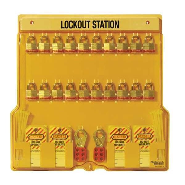 Image of Master Lock S1900VE410 Deluxe Lockout Tagout Padlock, Valve & Electrical Station