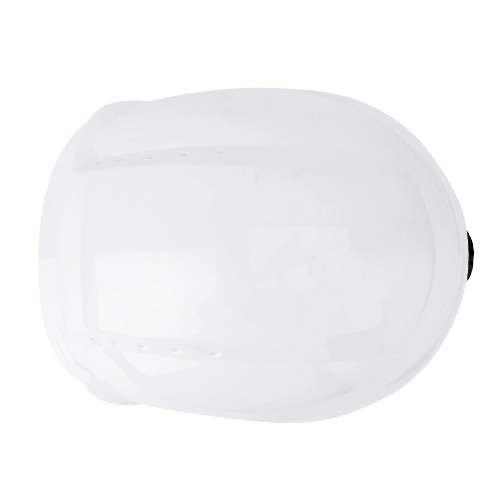 Sonew Casco di sicurezza, casco visiera, occhiali protettivi integrati per hardhat(bianca)