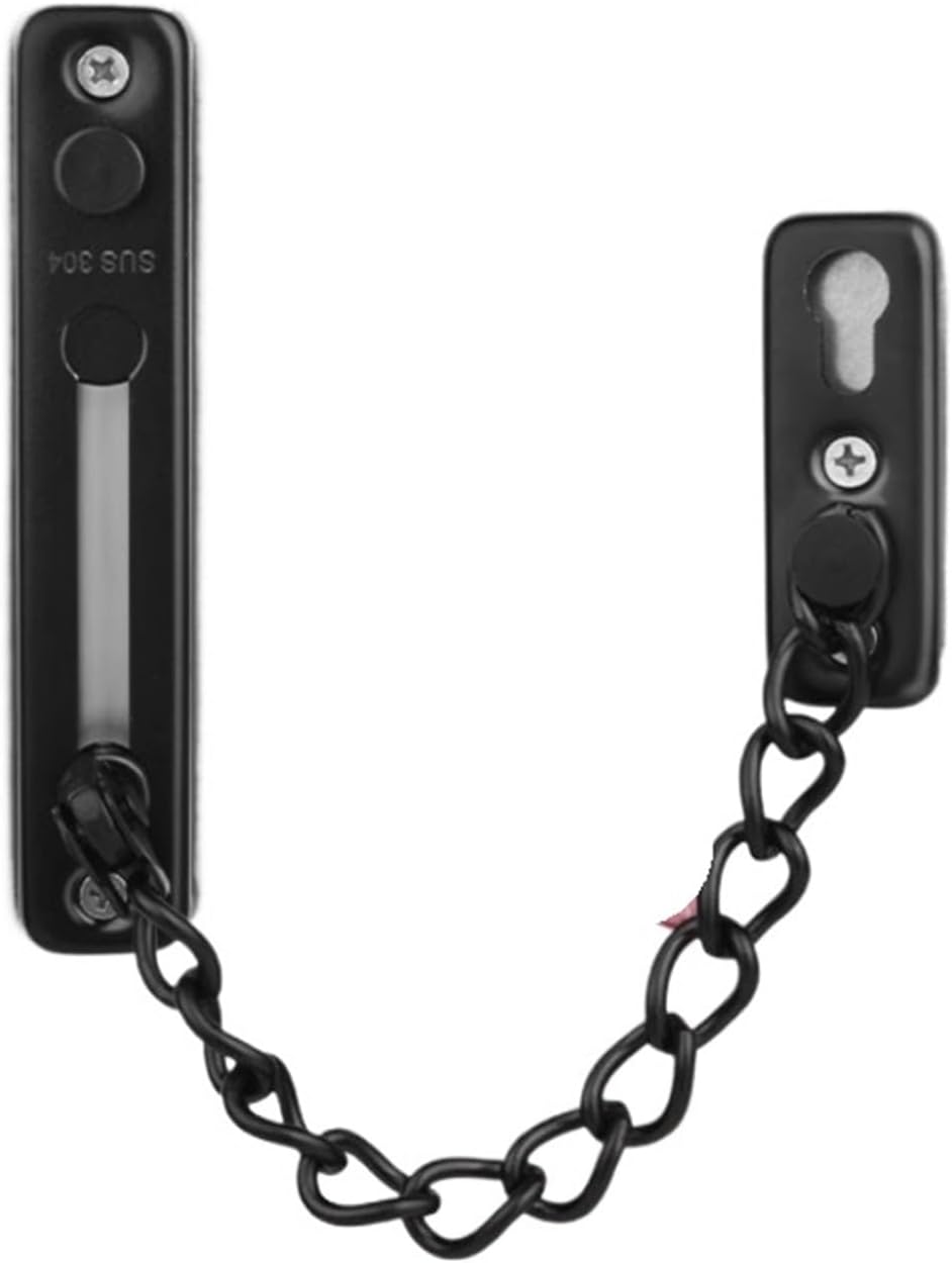 Stainless Steel Anti-Lock Door, Anti-Theft, Security Protection Home Door Lock, Multi-Color Optional(Black)