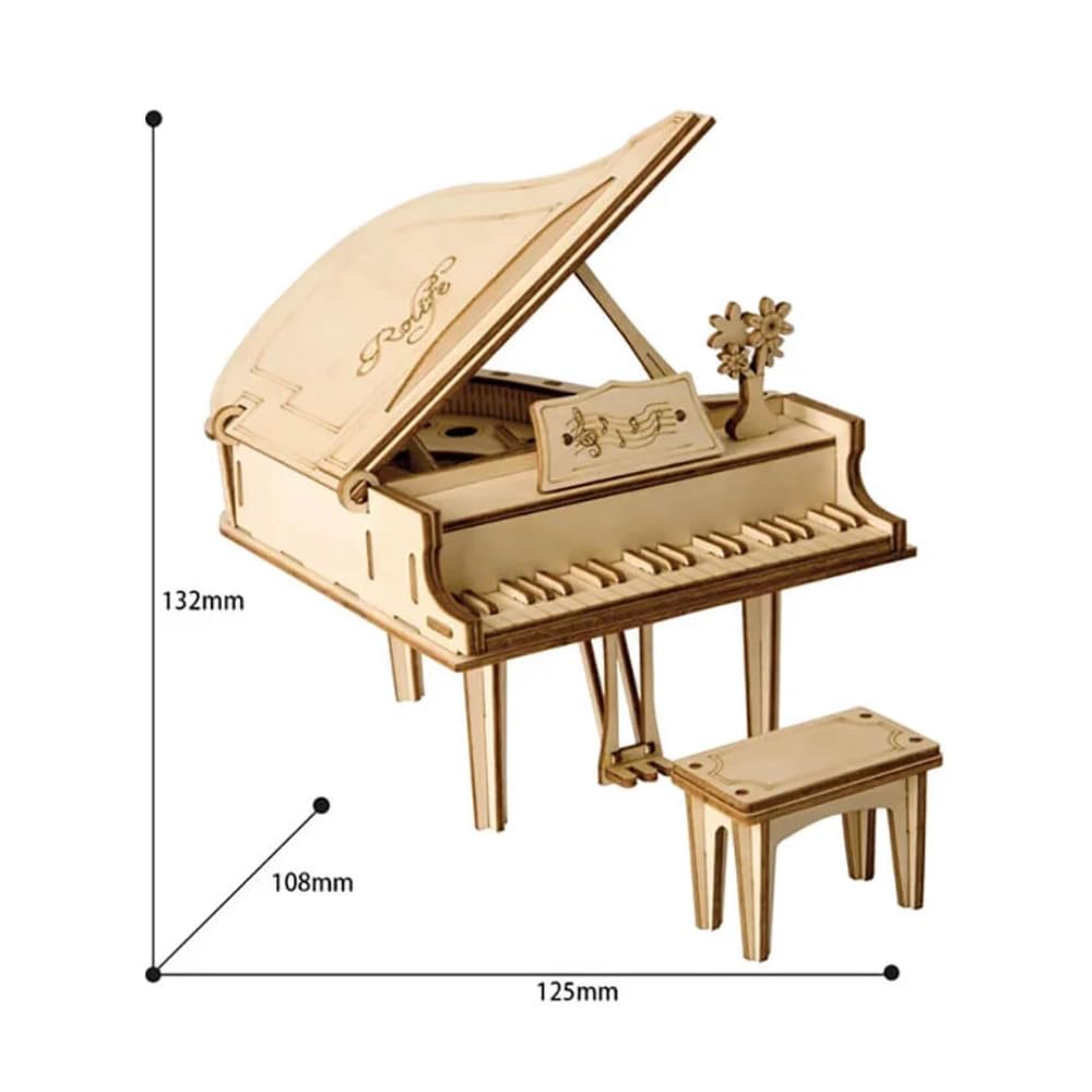 Maestro Piano de Cola de Madera para Montar