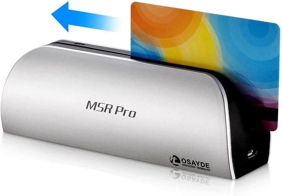 OSAYDE PRO USB Credit Card Reader/Writer with 10 Blank Cards