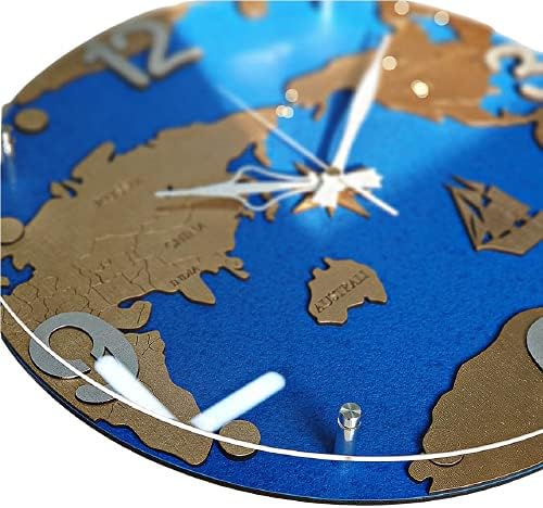 Radio Wall Clock, Globe Clock, Blue, Gift, Wall Clock, Stylish, Wall Clock, Scandinavian, Clock, Interior
