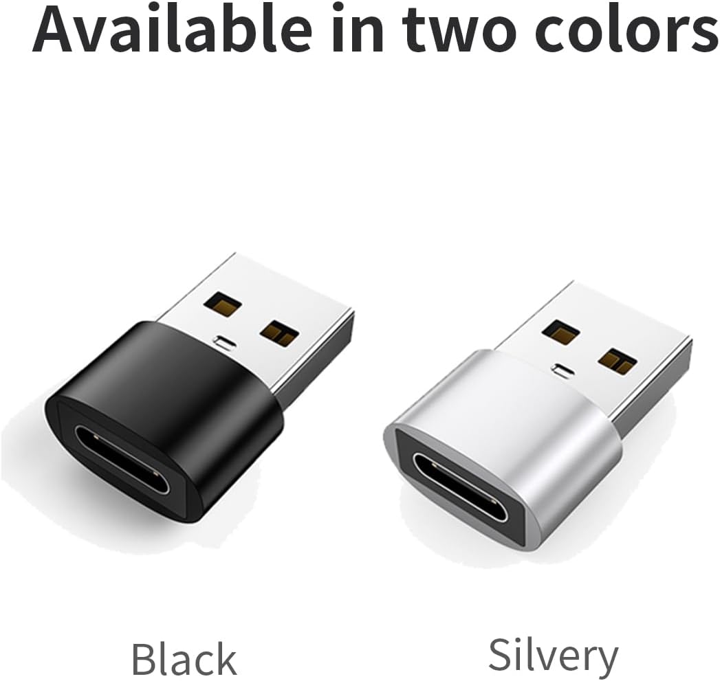 USB C to USB 3.0 Adapter Charger Plug 2 Pack Type C Female Connector for iPhone OTG Male Power Cable Car Phone Accessories MacBook External