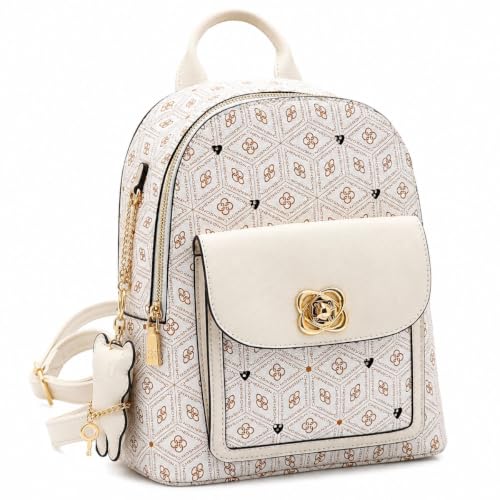 Chenson, Mochila Feminina Chenson Luxo Elegante Casual Premium (Off White)