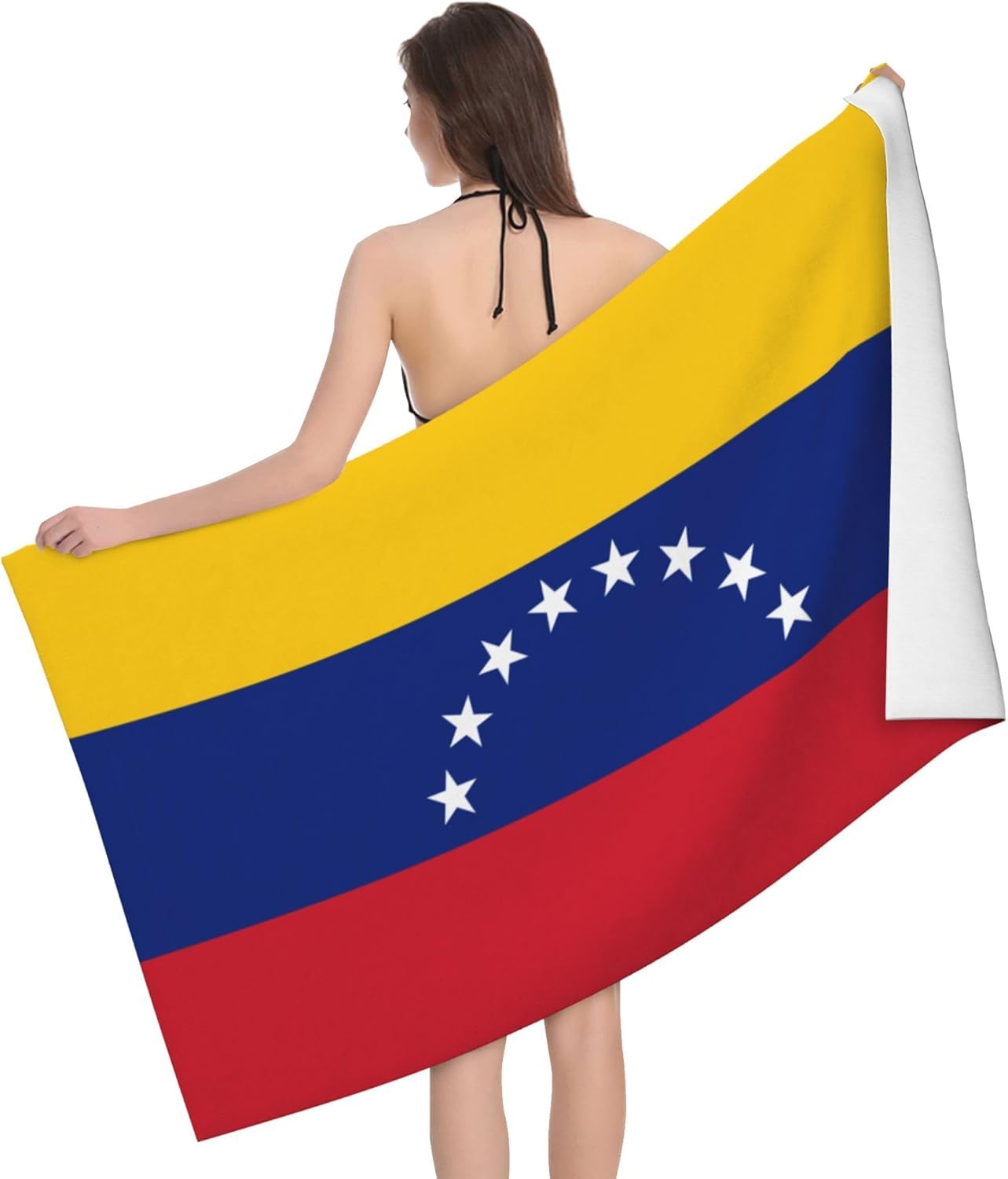 HLBSDM Flag of Venezuela 52 x 32 in Microfiber Beach Towel Swimming Pool Bath Super Big Throw Towel