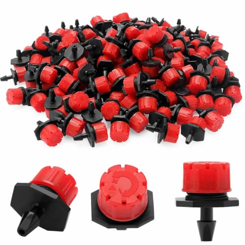 Gotero Regulable Riego, Goteros para Riego por Goteo, Apto para Regar Planta y tubería de Goteo 16mm, Regulable, Pack de 500 Unidades
