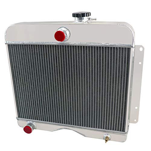OzCoolingParts 4 Row Core All Aluminum Radiator for 1946-1964 47 48 49 50 51 52 53 54 55 56 57 58 59 60 61 62 63 Jeep Willys Truck/Willys Station Wagon L4 L6 Gas Manual - Thumbnail 4