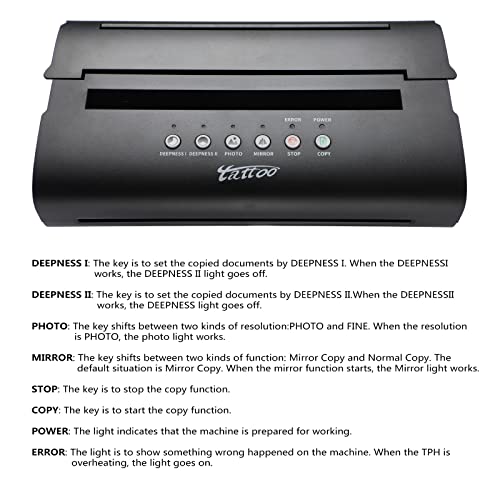 Tattoo Stencil Printer,Solong Thermal Printer Tatto for Tattoo Starters,Artists Update T105