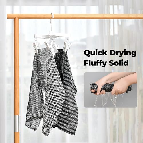 XIANZANDER Japanisches Peeling-Handtuch, Peeling-Duschtuch, extra langer Peeling-Waschlappen, Peeling-Körperschrubber für Männer und Frauen, Reinigung und Spa (schwarz)