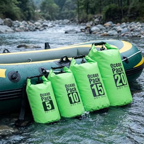 Image of Floating Waterproof Dry Bag for Kayaking Boating Paddle Boarding | 5L /10L /15L /20L /30L Lightweight Small Waterproof Backpack Keeps Gear Dry And Afloat For Hiking Camping Beach With Roll Top