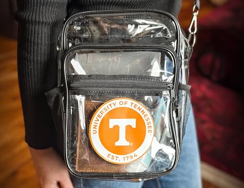 Bolso Tote tipo bandolera transparente Tarleton State University miniatura 3