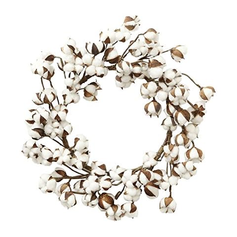 ASSR Real Cotton Bolls Wreath Cover
