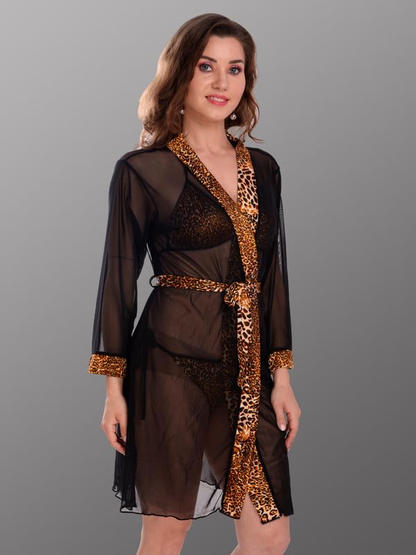 Image of Women Satin Lace Solid Print Babydoll Lingerie Honeymoon Nighty.