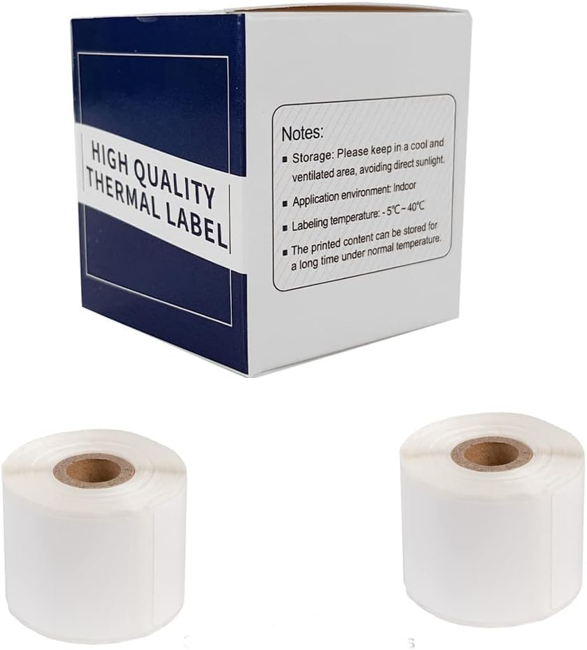 Sky2 x Label rolls for M110/M110S/M120/M200/M220 Bluetooth Label Printers - Black on White Sticker Labels (40 x 30 mm 230 labels)