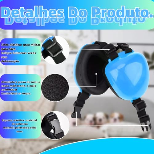 Protetor Auricular Pet, Protetor de Orelha Cães, Protetor de Ouvido de Cães, Protetor Ouvido, Protet