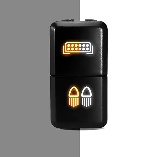 [LIGHTBAR/Reverse Light] Dual Function/Dual Color Push Button Replacement for Toyota