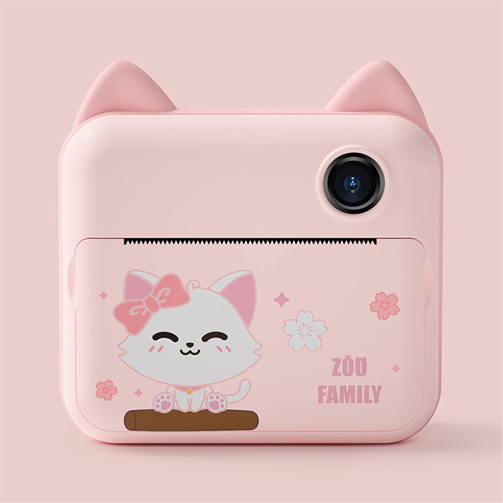 Kids Camera HUIOP P1 Kids Camera 32 GB dziecięca drukarka fotograficzna 2,4 cala ekran IPS świąteczne prezenty urodzinowe dla dziewczynek z uchwytem na papier do drukowania WIFI Transmissin A