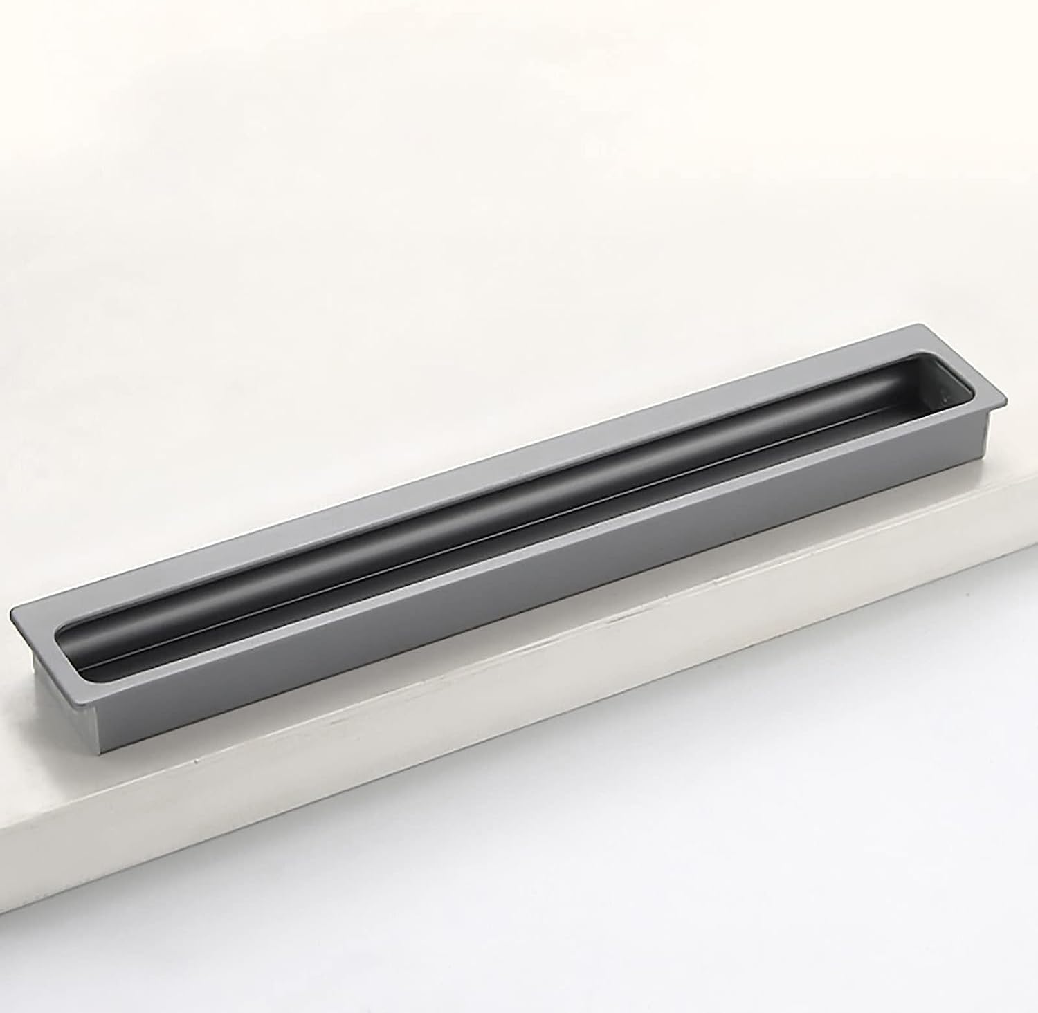 Modern Recessed Pulls Hidden Door Handle Flush Cabinet Handles Recessed Flush Door Pull Handle,Invisible Hidden Cabinet Handles Recessed Pull Door Handles Sliding Door Handles Cabinet Door Finger Pull